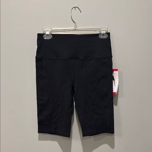 Skechers Black Bike Shorts with Elastic Waistband